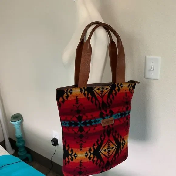 Pendleton Multicolor Geometric Tote - Picture 8 of 10